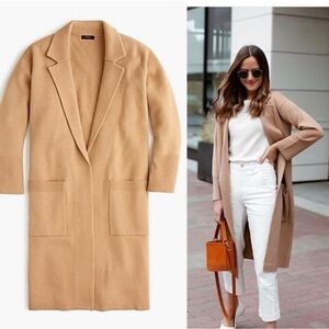 J. Crew Women’s Ella open-front long sweater-blazer NEW Size S